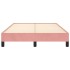 Estructura de cama de terciopelo rosa 120x200