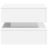 Mesa de centro con luces LED blanco 50x50x40