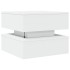 Mesa de centro con luces LED blanco 50x50x40