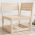 Sofá esquinero de jardín madera maciza de pino 73x73x78