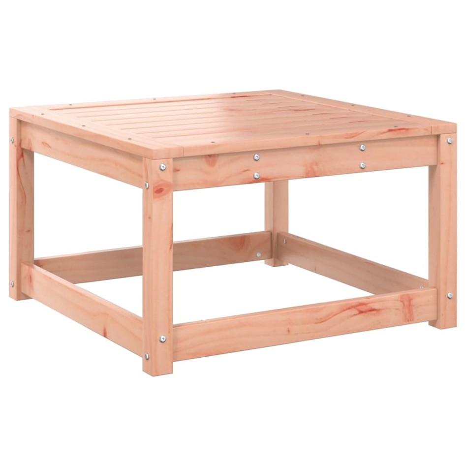 Taburete de jardín con cojines madera maciza de abeto