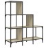Estantería madera ingeniería y metal roble Sonoma 92x30x102
