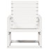 Silla de jardín madera maciza de pino blanco 57,5x63x76