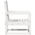 Silla de jardín madera maciza de pino blanco 57,5x63x76