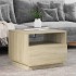 Mesa de centro con luces LED roble Sonoma 50x49x40