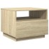 Mesa de centro con luces LED roble Sonoma 50x49x40