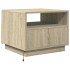 Mesa de centro con luces LED roble Sonoma 50x49x40
