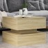Mesa de centro con luces LED roble Sonoma 50x50x40