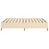 Estructura de cama de tela color crema 140x200