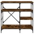 Estantería de cocina madera ingeniería metal roble 90x40x84