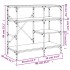 Estantería de cocina madera ingeniería metal roble 90x40x84