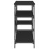 Estantería de cocina madera ingeniería metal negro 90x40x84