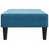 Reposapiés de terciopelo azul 77x55x31