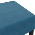 Reposapiés de terciopelo azul 77x55x31
