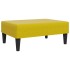 Reposapiés de terciopelo amarillo 77x55x31