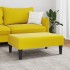 Reposapiés de terciopelo amarillo 77x55x31