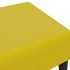 Reposapiés de terciopelo amarillo 77x55x31