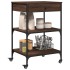 Carrito de cocina madera ingeniería marrón roble 60x48x89,5