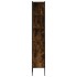 Armario de baño madera ingeniería roble ahumado 33x33x185,5