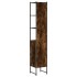 Armario de baño madera ingeniería roble ahumado 33x33x185,5