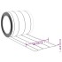 Tira de cortina para puertas PVC transparente 200x1,6 mm 25