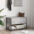 Banco de almacenaje madera ingeniería gris Sonoma 70x42,5x47