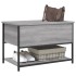 Banco de almacenaje madera ingeniería gris Sonoma 70x42,5x47