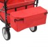 Carrito de mano plegable de acero con capota