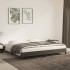 Estructura de cama de terciopelo gris oscuro 180x200