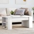 Mesa de centro madera de ingeniería blanco 102x55x42