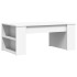 Mesa de centro madera de ingeniería blanco 102x55x42