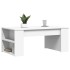Mesa de centro madera de ingeniería blanco 102x55x42