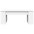 Mesa de centro madera de ingeniería blanco 102x55x42