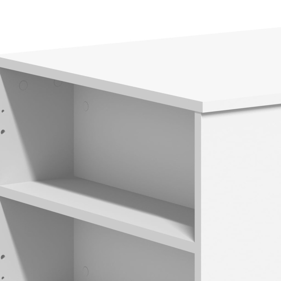 Mesa de centro madera de ingeniería blanco 102x55x42