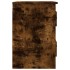 Mesita de noche de pared 2 uds color roble ahumado
