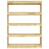 Estantería/divisor de espacios madera de pino 100x30x135,5
