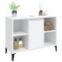 Armario para lavabo madera contrachapada blanco 80x33x60
