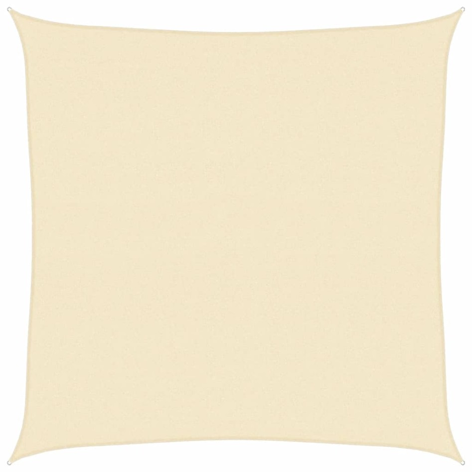 Toldo de vela crema HDPE 160 g/m² 7x7