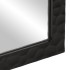 Espejo de baño madera maciza mango y vidrio negro 50x70x2,5