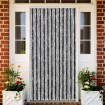 Cortina antimoscas chenilla gris y negro 100x230 cm