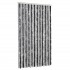Cortina antimoscas chenilla gris y negro 100x230