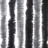 Cortina antimoscas chenilla gris y negro 100x230