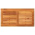 Mesa de jardín ratán sintético madera acacia beige 70x38x42
