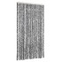 Cortina antimoscas chenilla gris negro y blanco 100x230