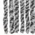 Cortina antimoscas chenilla gris negro y blanco 100x230