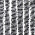 Cortina antimoscas chenilla gris negro y blanco 100x230