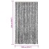 Cortina antimoscas chenilla gris negro y blanco 100x230