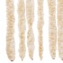 Cortina antimoscas chenilla beige y blanco 100x220