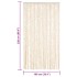 Cortina antimoscas chenilla beige y blanco 100x220