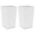 Jardineras 2 unidades PP blanco 32,5x32,5x57